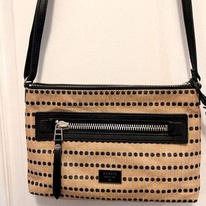 Fossil canvas and leather purse.